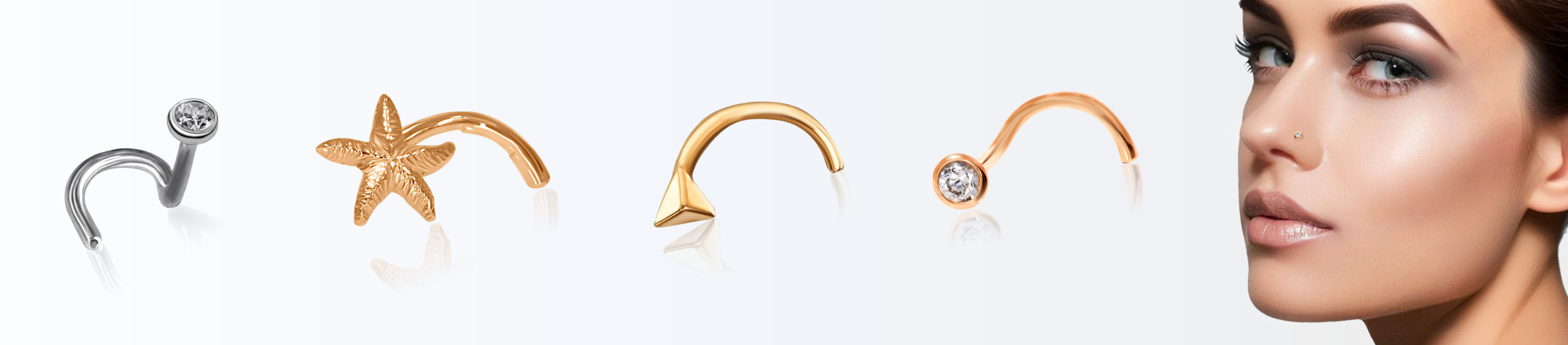 пирсинг носа виды