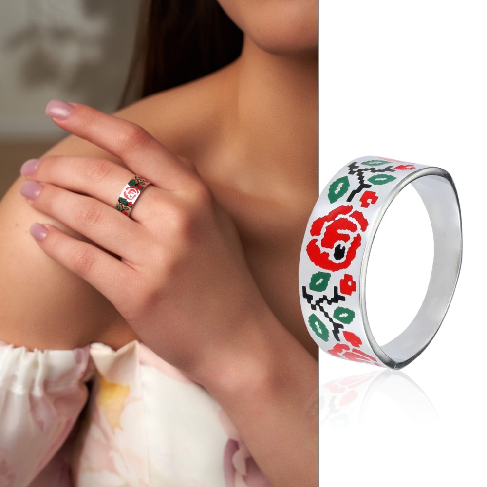 сережки в українському стилі