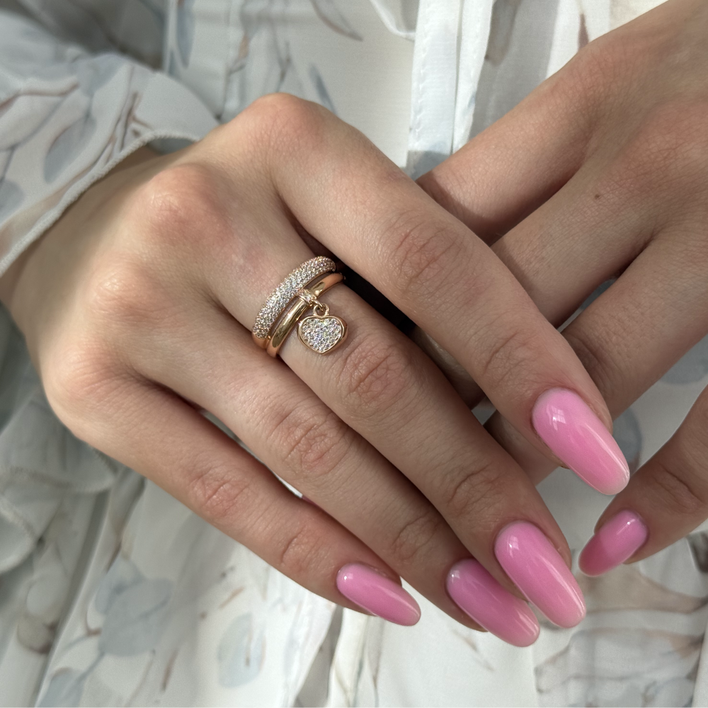 колечко с висюлькой