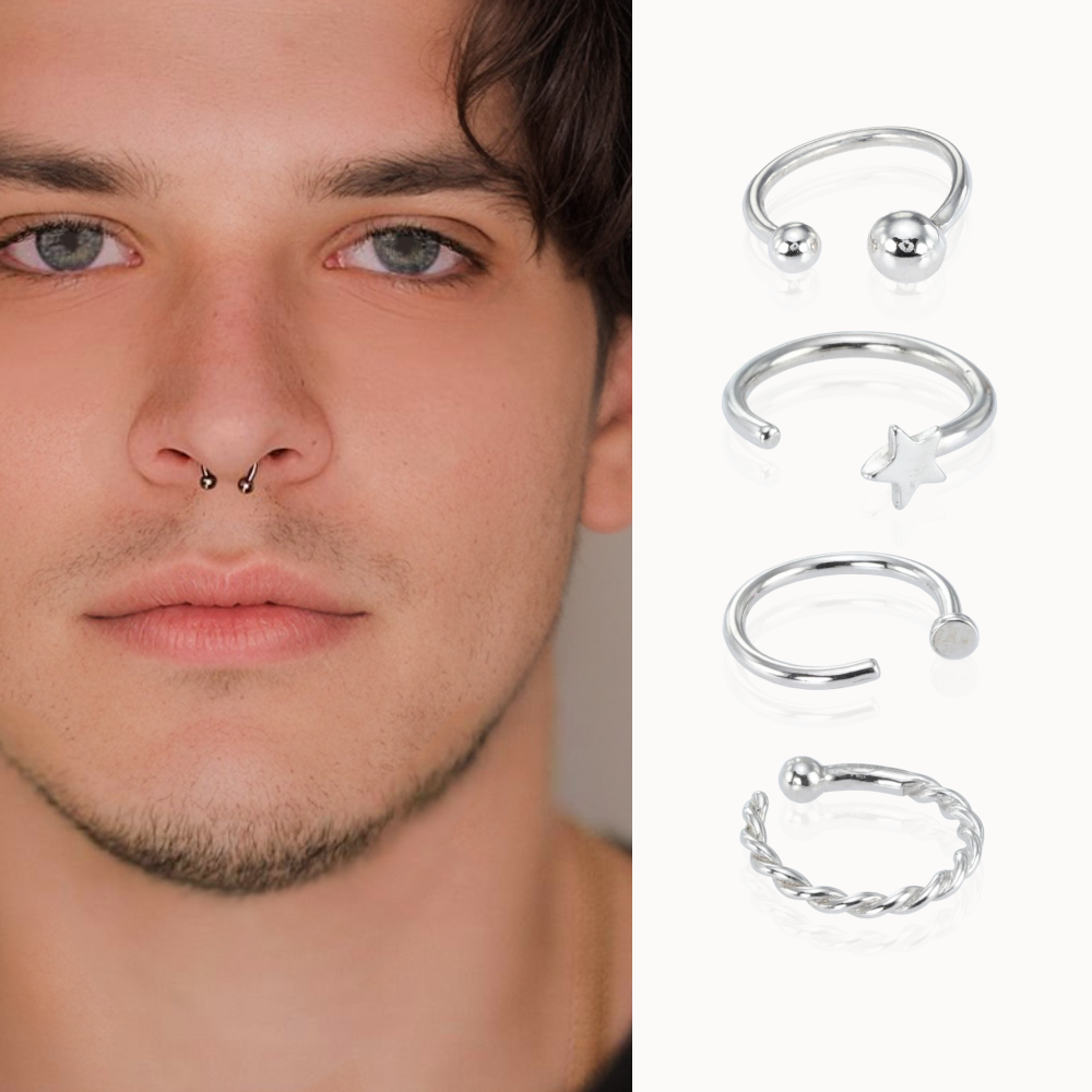 виды пирсинга носа