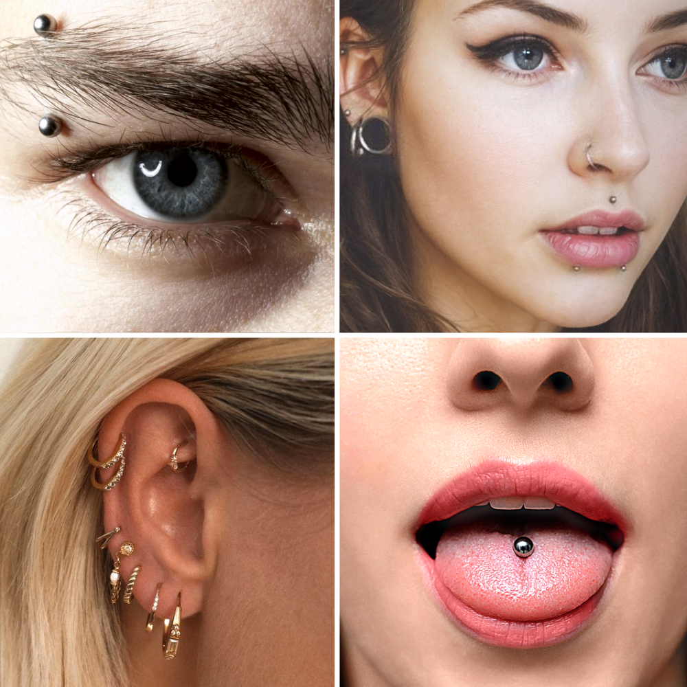 пирсинг брови