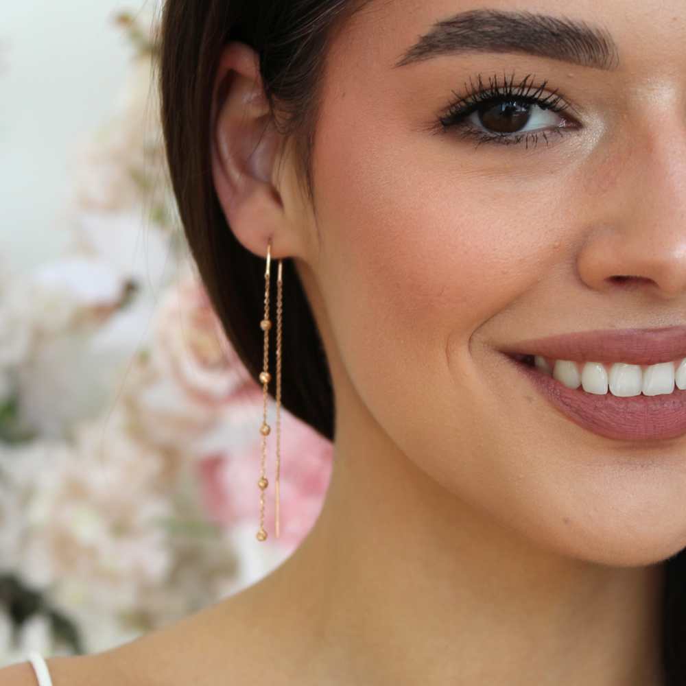 сережки протяжки серебро