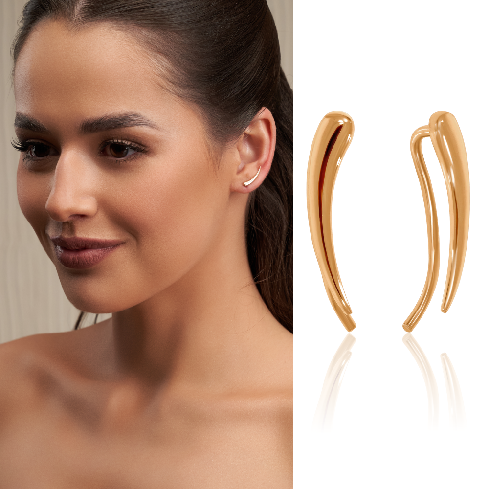 сережка каффа как носить