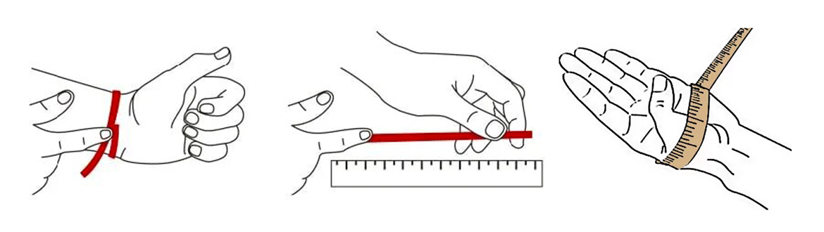 Как определить размер браслета на руку женщине
